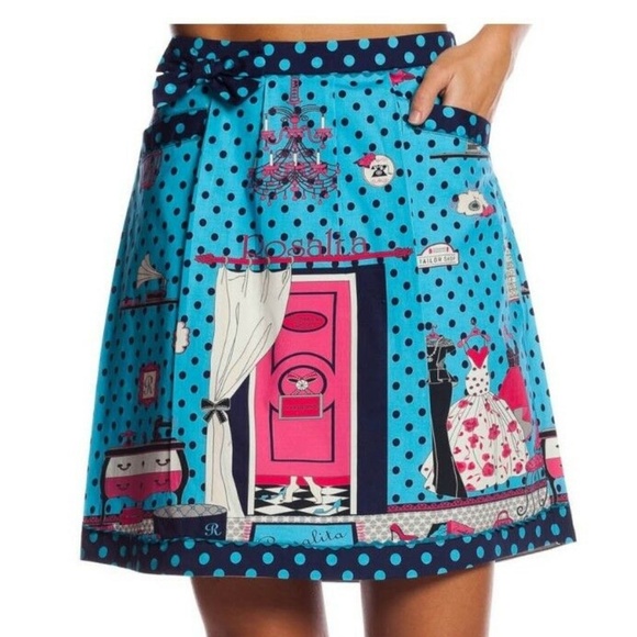 Rosalita McGee Dresses & Skirts - Rosalina McGee Print knee length skirt Sz 38/8